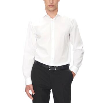 Ανδρικό Πουκάμισο Calvin Klein Reg Esntl Poplin Nos Str Sld White LV019EU001-XO0