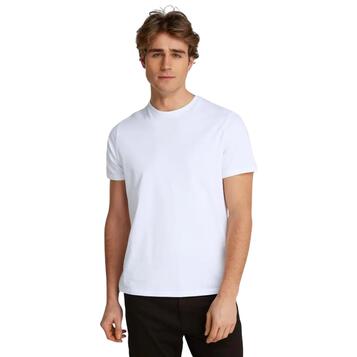 Ανδρικό T-shirt Calvin Klein Ss Smooth Cttn Solid Crewnk Brilliant White LV040HM265-YAA