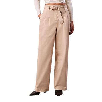 Γυναικείο Παντελόνι Calvin Klein Cotton Twill Belted Trouser Charming Khaki LV044D639G-0XG Γυναικείο Παντελόνι Calvin Klein Cotton Twill Belted Trouser Charming Khaki LV044D639G-0XG