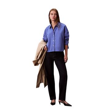 Γυναικείο Πουκάμισο Calvin Klein Yd Stripe Boxy Cropped Shirt 19142 CSW25S_W015+6_Amparo LV047C118G-XNS Γυναικείο Πουκάμισο Calvin Klein Yd Stripe Boxy Cropped Shirt 19142 CSW25S_W015+6_Amparo LV047C118G-XNS