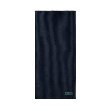 Ανδρικό Κασκόλ Calvin Klein Patch Chunky Rib Cotton Scarf Dark Sapphire LV04D8055G-CEF