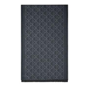 Ανδρικό Κασκόλ Calvin Klein Tonal Aop Wool Lw Scarf Black LV04D8064G-UB1
