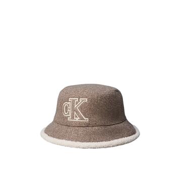 Γυναικείο Καπέλο Calvin Klein Sherpa W/Felt Reversible Bucket Demitasse Heather LV04F5095G-BAM