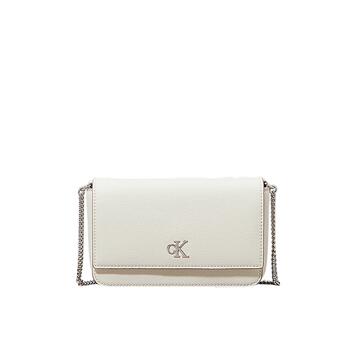 Γυναικείο Πορτοφόλι Calvin Klein Minimal Monogram Ew Flap Ph CB19 Silver Birch LV04K1027G-CJH