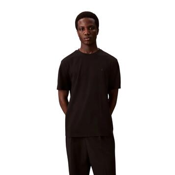 Ανδρικό Τ-Shirt Calvin Klein Ss Supima Chest Emb Crewneck Tee Black LV04LB275G-UB1