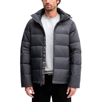 Ανδρικό Μπουφάν Calvin Klein Ls Nyln Zp Off Hd Dw Asphalt LV04RC518G-BAC
