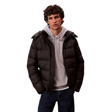 Ανδρικό Μπουφάν Calvin Klein Ls Nyln Zp Off Hd Dw Black LV04RC518G-UB1