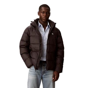 Ανδρικό Μπουφάν Calvin Klein Ls Nyln Zp Off Hd Dw Black LV04RC518G-UB1