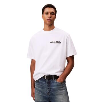 Ανδρικό T-Shirt Calvin Klein SS 16S Clvn Kln Bhs Brilliant White LV04RC829G-YAA