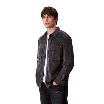 Ανδρικό Πουκάμισο Calvin Klein Ls Corduroy Pocket Relaxed Shirt Harlem Night Blue LV04RD106G-WD7