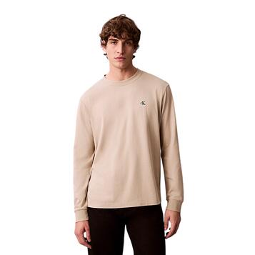 Ανδρική Μπλούζα Calvin Klein Ls Easy Monogram Tee Ancient Marble LV04RD247G-2F3
