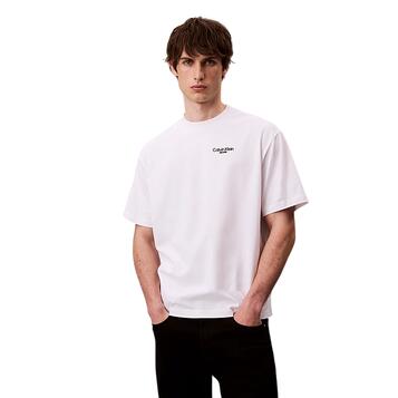 Ανδρικό T-Shirt Calvin Klein Logo Back Print T-Shirt Brilliant White LV04RD825G-YAA Ανδρικό T-Shirt Calvin Klein Logo Back Print T-Shirt Brilliant White LV04RD825G-YAA