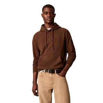 Ανδρικό Φούτερ Calvin Klein Ls Eu 350Terry Badge Brown Cork LV04RJ201G-WFM