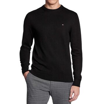 Ανδρικό Πουλόβερ Tommy Hilfiger Pima Org Cashmere Crew Neck Black MW0MW28046-BDS