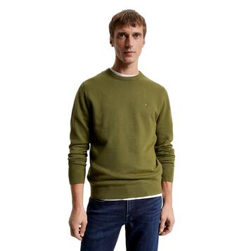 Ανδρικό Πουλόβερ Tommy Hilfiger Pima Org Cashmere Crew Neck Putting Green MW0MW28046-MS2