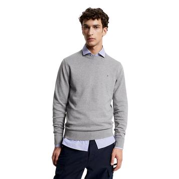 Ανδρικό Πουλόβερ Tommy Hilfiger Pima Org Cashmere Crew Neck Medium Grey Heather MW0MW28046-P91