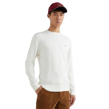 Ανδρικό Πουλόβερ Tommy Hilfiger Pima Org Cashmere Crew Neck Ivory MW0MW28046-YBI Ανδρικό Πουλόβερ Tommy Hilfiger Pima Org Cashmere Crew Neck Ivory MW0MW28046-YBI