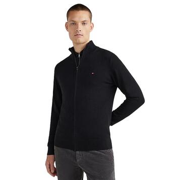 Ανδρική Ζακέτα Tommy Hilfiger Pima Org Ctn Cashmere Zip Thru Black MW0MW28050-BDS
