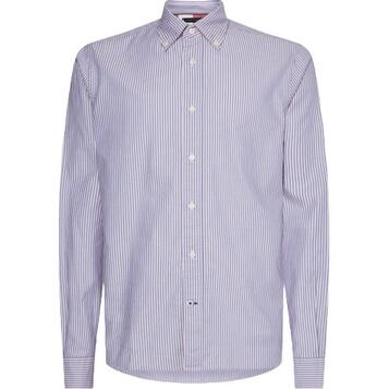 Ανδρικό Πουκάμισο Tommy Hilfiger Tonal Ithaca Rf Frosted Pink_ Dark Navy MW0MW28357-0D1