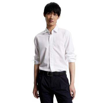 Ανδρικό Πουκάμισο Tommy Hilfiger Dc Evening Sf Shirt Optic White MW0MW33320-YCF