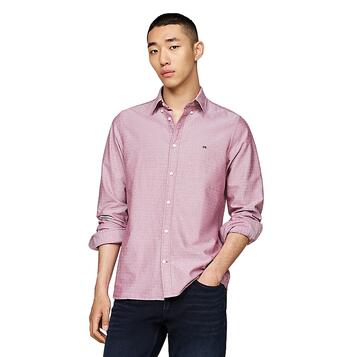 Αντρικό Πουκάμισο Tommy Hilfiger Oxford Dobby Sf Rouge MW0MW35769-XJS