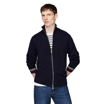 Αντρική Ζακέτα Tommy Hilfiger Gs Wool Blend Zip Through Desert Sky MW0MW36533-DW5