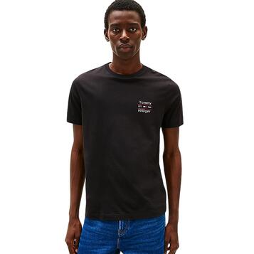 Ανδρικό T-shirt Tommy Hilfiger Stack Black MW0MW38622-BDS