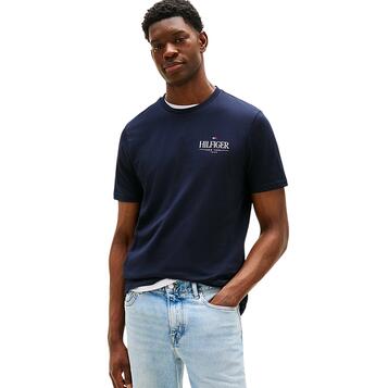 Ανδρικό T-Shirt Tommy Hilfiger Stack Tee Desert Sky MW0MW39355-DW5 Ανδρικό T-Shirt Tommy Hilfiger Stack Tee Desert Sky MW0MW39355-DW5