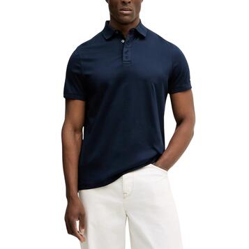Ανδρικό Polo Tommy Hilfiger Hidden Placket Detail Reg Polo Highland Dark Night Navy MW0MW41611-C1G