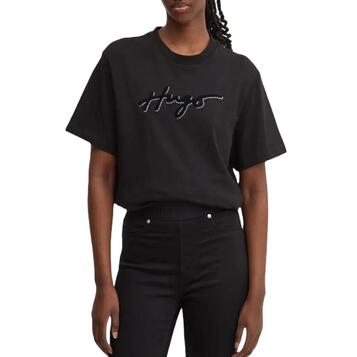 Γυναικείο T-shirt Hugo Vintage Black 50528585-001