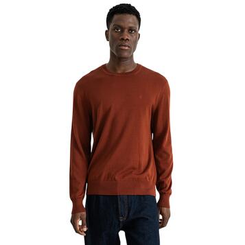 Ανδρικό Πουλόβερ Calvin Klein Ls Supima Cotton Crewnk Cherry Mahogany LV040BM343-XWI