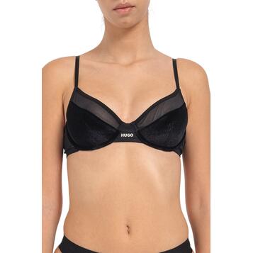 Γυναικείο Εσώρουχο Hugo Underwire Bra Velvet 10253966 01 Black 50502759-001