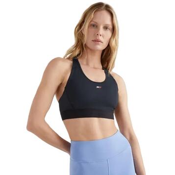 Γυναικείο Μπουστάκι Tommy Hilfiger Mid Intensity Mesh Racer Black S10S101110-BDS