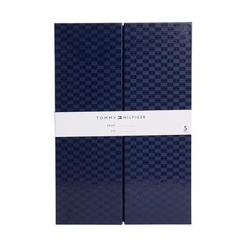 Ανδρικές Κάλτσες Tommy Hilfiger Sock 5p Giftbox Herringbone Dot Navy 701235374-001
