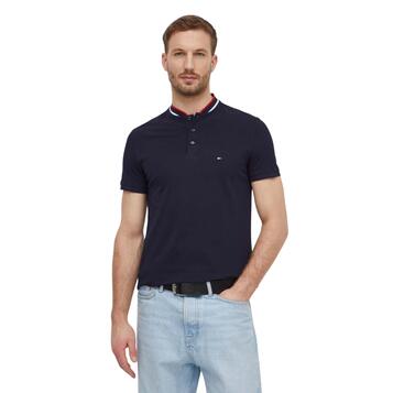 Ανδρικό Polo Tommy Hilfiger Mao Rwb Tipped Slim Desert Sky MW0MW34752-DW5