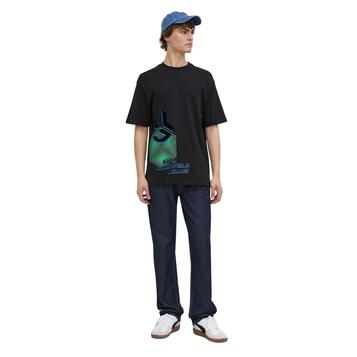 Ανδρικό T-shirt Karl Lagerfeld Klj Relaxed Cube Sslv Tee Black 241D1704-J101 Ανδρικό T-shirt Karl Lagerfeld Klj Relaxed Cube Sslv Tee Black 241D1704-J101