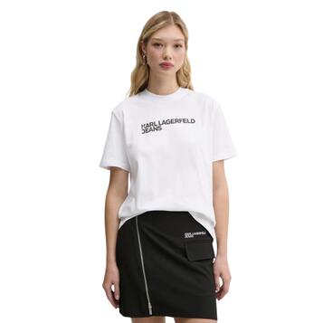 Γυναικείο T-shirt Karl Lagerfeld Reg Ss Essential White A1W17005-100
