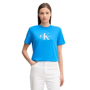 Γυναικείο T-Shirt Calvin Klein Hr Ss ClsscMnlg Cnc Cobalt Blue LV047B865G-C2W Γυναικείο T-Shirt Calvin Klein Hr Ss ClsscMnlg Cnc Cobalt Blue LV047B865G-C2W