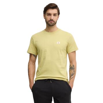 Αντρικό T-shirt Calvin Klein Woven Label Regural Leek Green J30J327100-LHE