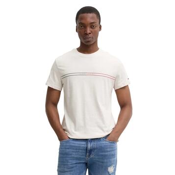 Αντρικό T-shirt Tommy Jeans Slim Entry Graphic Ext Ecru DM0DM20779-YBL