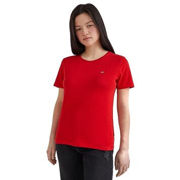 Γυναικείο T-Shirt Tommy Jeans Soft Jersey Tee Deep Crimson DW0DW06901-XNL Γυναικείο T-Shirt Tommy Jeans Soft Jersey Tee Deep Crimson DW0DW06901-XNL