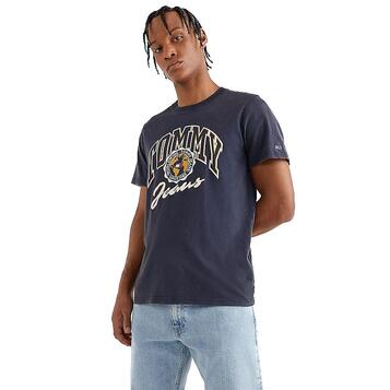 Ανδρικό T-shirt Tommy Jeans Tjm Bold College Graphic Tee Twilight Navy DM0DM12797-C87 Ανδρικό T-shirt Tommy Jeans Tjm Bold College Graphic Tee Twilight Navy DM0DM12797-C87