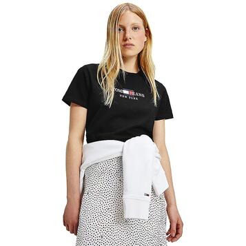 Γυναικείο T-shirt Tommy Jeans Tjw Regular Timeless 2 Tee Black DW0DW10408-BDS Γυναικείο T-shirt Tommy Jeans Tjw Regular Timeless 2 Tee Black DW0DW10408-BDS