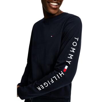 Ανδρική Μπλούζα Tommy Hilfiger Tommy Logo Long Sleeve Tee Navy Blue MW0MW09096-DW5
