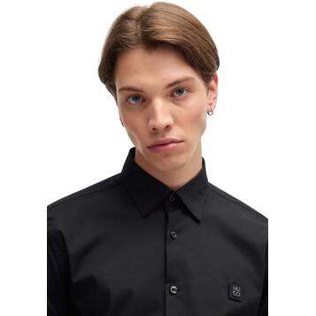 Αντρικό Πουκάμισο Hugo Ermo 10243670 07 Black 50505315-001