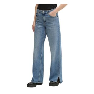 Γυναικείο Jean Karl Lagerfeld Washed Mr Relaxed Denim W Slit Mid Blue A1W10035-1BM