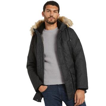 Ανδρικό Μπουφάν Tom Tailor 1st 011 Padded Winterjacket Black Minimal Design 1020701-18848