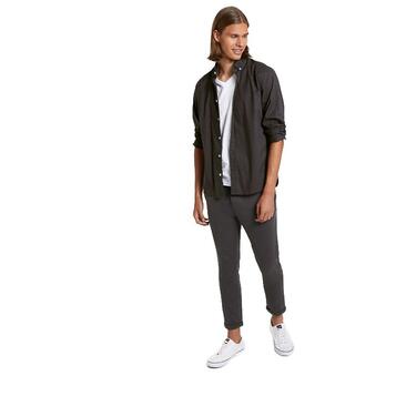 Ανδρικό Παντελόνι Tom Tailor 2nd 008 Cropped Slim Jer Anthra Melange Pique 1020453-24716