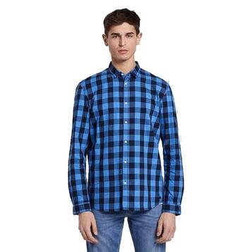Ανδρικό Πουκάμισο Tom Tailor 3rd 003 Navy Blue Vichy Check 1017885-22330