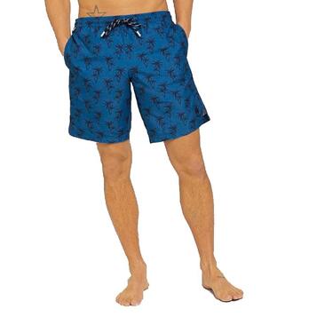Ανδρικό Μαγιό Tom Tailor 3rd 104 Dark Blue Navy Palm Design 1025023-26644